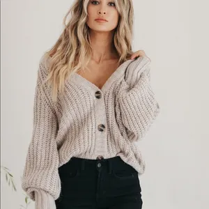 ✨ Jenna Taupe Knit Cardigan✨ thumbnail 2