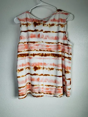 Ann Taylor Tie-Dye Sleeveless Top Size M thumbnail 3