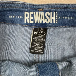 Rewash Brand Vintage Reunion Jean Button Front Mini Skirt Light Wash Y2K Size 25 thumbnail 2