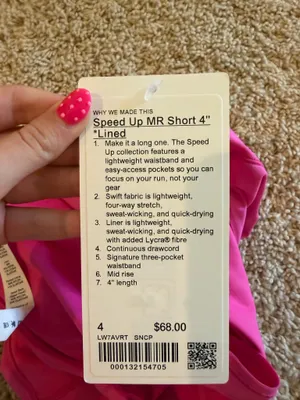 Lululemon Shorts Speed Up 4" Mid-Rise thumbnail 5