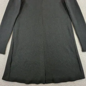 Lulus Black Turtleneck Long Sleeve Ribbed Knit A-Line Mini Dress DD3196 Small thumbnail 9