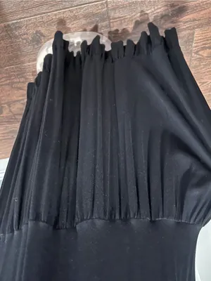 Black Lace crochet Trim Maxi Dress size M sleeveless thumbnail 7