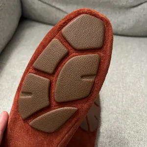 NEW Ugg Burnt Orange Suede Shearling Moccasin Loafers thumbnail 8