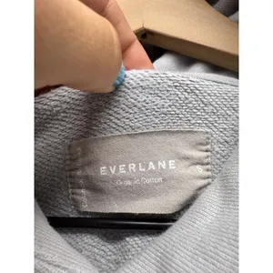 Everlane‎ Organic Cotton Hoodie Women Oversized Sz S Gray Sweatshirt thumbnail 3