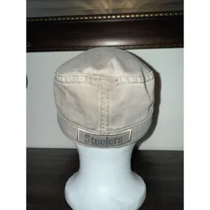 National Football League Team Apparel Pittsburgh Steelers Y2K NEW Women's S/M Hat Army Green Chic Cadet‎ Military thumbnail 2