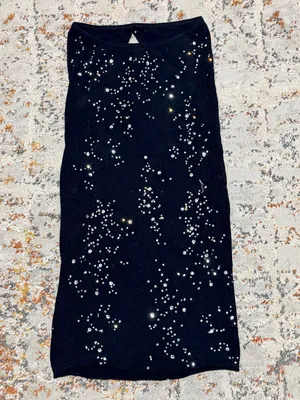 WHITE FOX It's All About Me Strapless Rhinestone Diamante Mini Dress black thumbnail 3