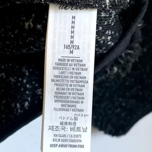 NEW Aerie Offline Sz M Snap Button Sherpa Teddy Jacket‎ in Speckled Black Gray thumbnail 9