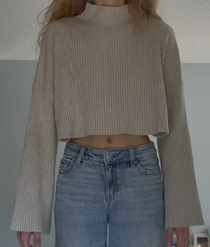 Olivaceous turtle neck sweater bell sleeve, size medium thumbnail 2