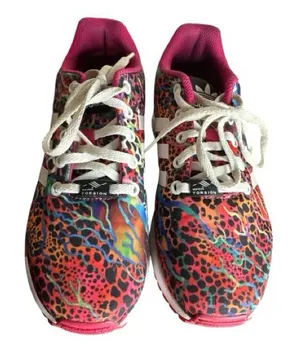 Adidas Torsion ZX Flux Multicolor Animal Print Sneakers thumbnail 1