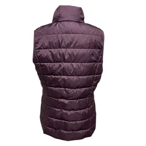 Eddie Bauer Women’s Size M Down Puffer Vest Packable Plum Purple thumbnail 2