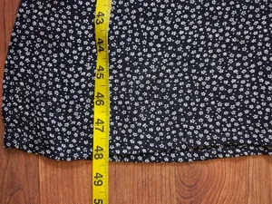 Women's Black Sheer Ditsy Floral Maxi Dress Whimsigoth Dark Romantic Grunge thumbnail 8