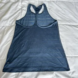 Athleta Womens Size‎ Small Tank Top Blue Striped Sleeveless Activewear Yoga Gym thumbnail 6