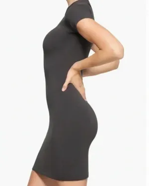 SKIMS New Vintage Raglan Mini Dress Color: Ash Medium NWT Sold OUT thumbnail 2