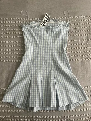 Urban Outfitters Margot Strapless Drop Waist Mini Dress thumbnail 4