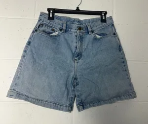 Lauren Jeans Co‎ Ralph Lauren Light Wash Denim Shorts Size 8 Cuffed vintage thumbnail 1
