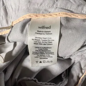 Wilfred Tapered Linen Blend Pants Womens 4‎ Grey Pleated Drawstring Trousers thumbnail 6