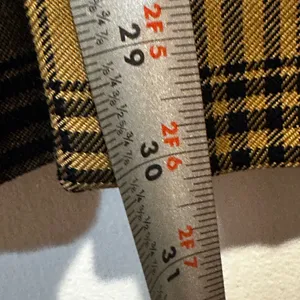Vintage Navy‎ and tan plaid women’s blazer size 14 double breasted thumbnail 9