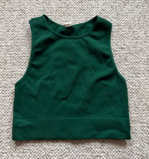 DSG Cropped Green Workout Tank Halter thumbnail 1
