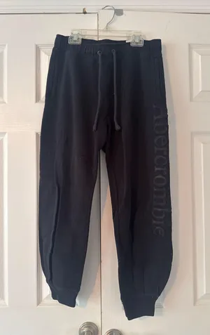 Abercrombie Black Sweatpants thumbnail 1