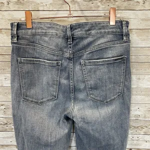 White House Black Market Womens 6 Jeans Embellished Silver Bead‎ Skinny Everyday thumbnail 10