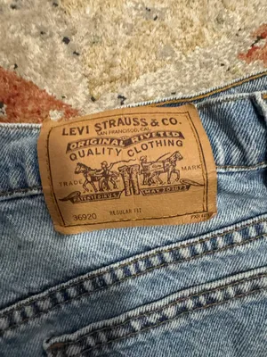 Vintage 1996 orange tab light wash Levi’s shorts thumbnail 4