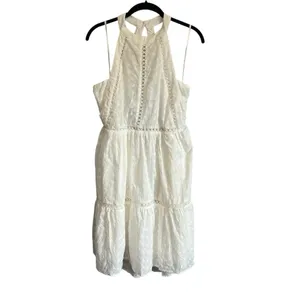 Petal and Pup Raffael High Neck Mini Dress Lace NWT Size Large 100% cotton thumbnail 2