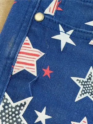 Ranch Dress’n Fallin Taylor Blue Star-Print Jeans Size 28 thumbnail 10