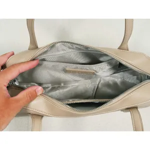 Melie Bianco Tilda Vegan Leather Shoulder Bag Beige Tan Minimalist Old Money thumbnail 7