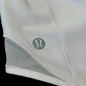 Lululemon Hotty Hot Shorts Women 4 Pink Lined Square Dot Athletic Running *flaw* thumbnail 4