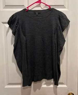 Mystree Women's Gray Soft Sweater‎ Top Size Large Whimsigoth Career Party thumbnail 1