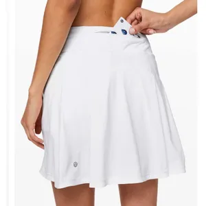 Lululemon Pace Rival 17in Tennis Skirt Womens 4 White Mid Rise Golf Running NWOT thumbnail 3