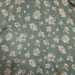 Altar'd State Dress Women S Sage Floral Puff Sleeve Mini Tie Back Cottagecore thumbnail 3