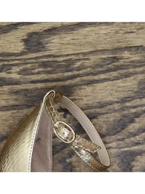 NWT Naturalizer Heidi Faux Leather Block Heel Sandals Light Champagne Brown 6.5M thumbnail 16