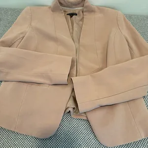 Eileen Fisher Women's Open Front Long Sleeve Blazer Jacket Blush Pink Size XSp thumbnail 8
