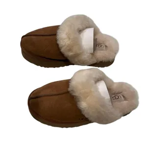 Women's UGG Brand Disquette Platform Slippers Shoes Size 9 Chestnut 1122550 New thumbnail 1