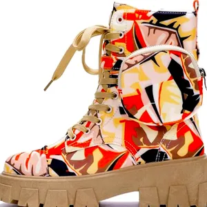 Nwt Cape Robbin Camo Lace‎ Up Combat Boots Sz 10 thumbnail 2