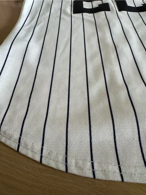 Nike MLB New York Yankees Juan Soto women’s jersey white blue pinstripe small thumbnail 6