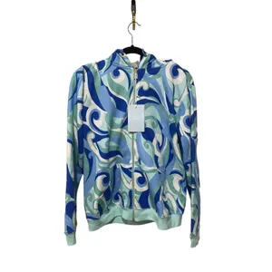Hill House‎ Allie Zip-Up Hooded Fleece Jacket in Ocean Kaleidoscope Size Small thumbnail 5