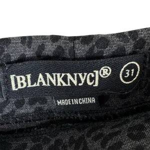 Blank NYC Black Gray Leopard Cheetah Mid Rise Cropped Knit‎ Dressy Leggings 31 thumbnail 5