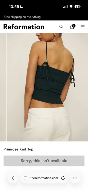 Reformation Primrose Knit Top thumbnail 2