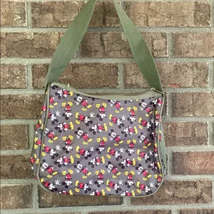 Disney Camo Green Mickey Shoulder Bag with Sturdy Fabric Straps thumbnail 1