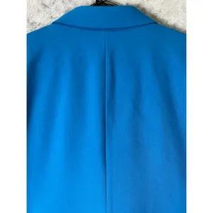 Ann Taylor The Hutton Blazer Twill Santorini 18 Blue One Button Blazer Career thumbnail 4