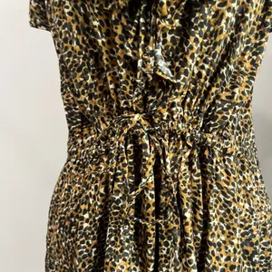 Old Navy Leopard Print Waist Defined Ruffle Trim Mini Dress Size‎ XL thumbnail 6