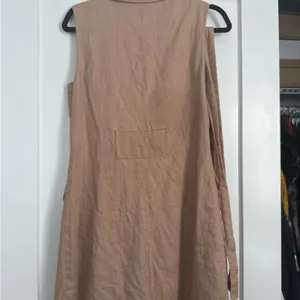 GUESS Beige Double-Breasted Sleeveless Dress thumbnail 5