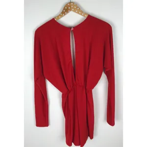 Motel Rocks Revolve Red Hot Romper NEW thumbnail 4