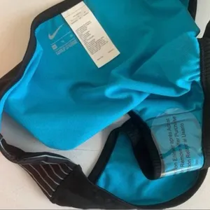 NEW Nike Bikini Bottom Swimsuit Size XLARGE Black Blue Side Stripe Sport Swimwea thumbnail 6