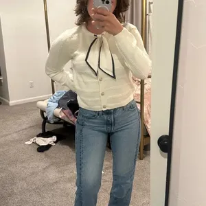 CeCe Off White Scarf Cardigan Sweater MEDIUM Business Casual Career Work $90 thumbnail 8