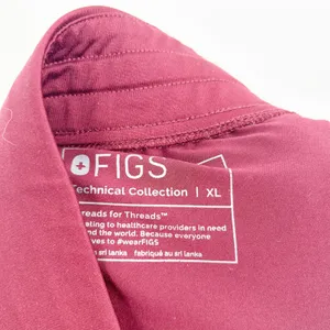 FIGS Technical Collection Womens Zamora Jogger‎ Nursing Scrub Pants Burgundy XL thumbnail 7