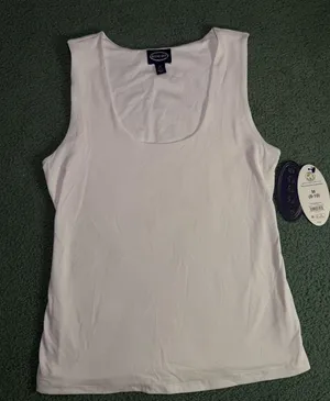 Walmart white tank scoop thumbnail 1