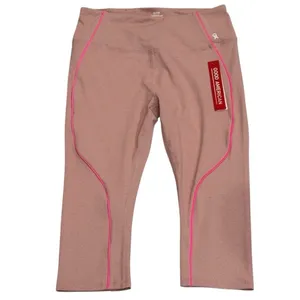 NEW Good American Pink Athletic Capri Leggings Workout Gym Stretch Size 4 (XL) thumbnail 2